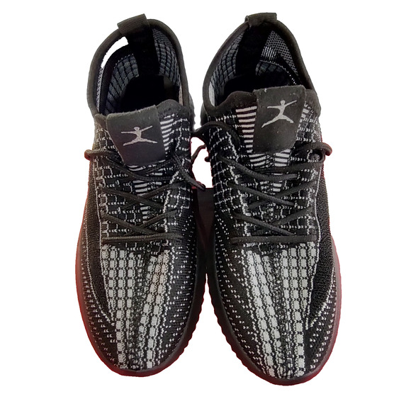 Danskin Woman Ecstatic Black Vegan Stretchy Knit Upper Sneakers Size 7 Athletic - Picture 3 of 16